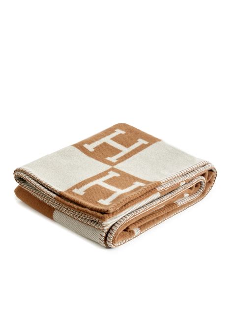 Hermes wool cashmere blanket